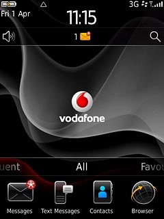 The email message icon shows that you've received a new email message.Further information:Read email message