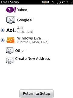 Press the required provider.