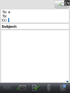 Press the field next to Cc or To and key in the required email address.