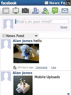 Press What's on your mind?.