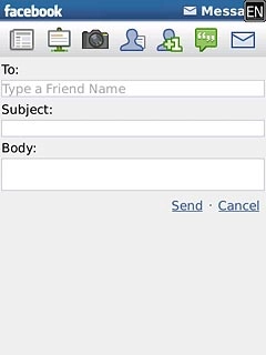 Press the field below To.Key in the name of the recipient.