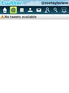 Press the reply icon (@).The replies to your status updates are displayed.