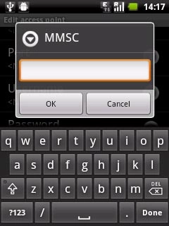Key in http://pxt.vodafone.net.au/pxtsend and press OK.
