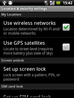 Press Use GPS satellites to turn the function on or off.