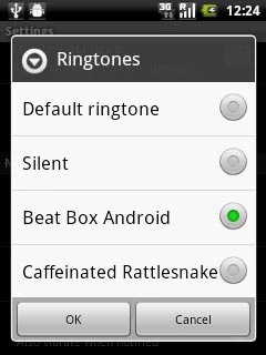 Once you've found a message tone you like, press OK.