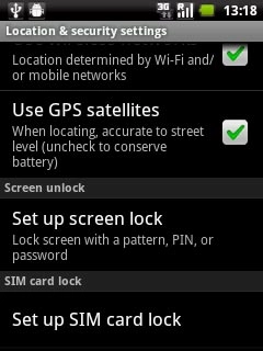 Press Set up SIM card lock.