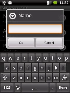 Key in Vodafone Mail and press OK.