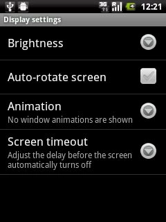Press Screen timeout.