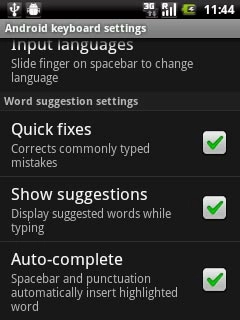 When the box next to the menu item is ticked (V), the function is turned on.