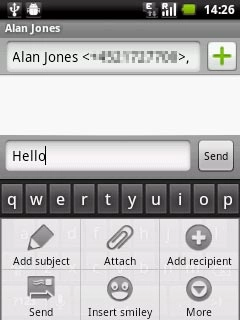 Press Attach.Choose one of the following options:Insert picture, go to 4a.Insert video clip, go to 4b.Insert audio file, go to 4c.