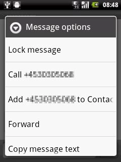 Press Forward.Key in the first letters of the required contact.Matching contacts are displayed.