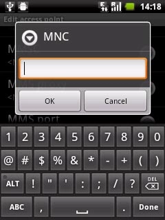 Key in 03 and press OK.