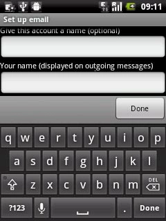 Press Done.Wait while your phone retrieves new email messages.