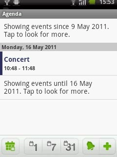 Press the required appointment to view the appointment details.
