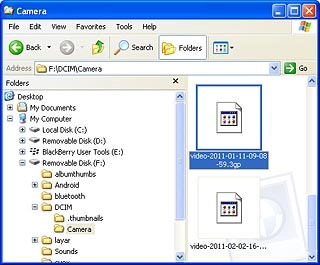 Highlight the required file and move or copy it to your phone.