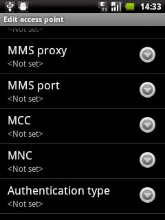 Press Authentication type.