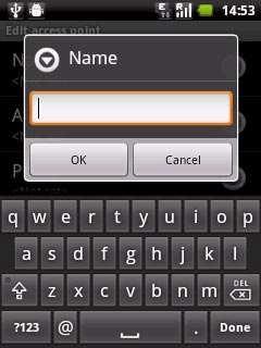 Key in Vodafone Mail and press OK.