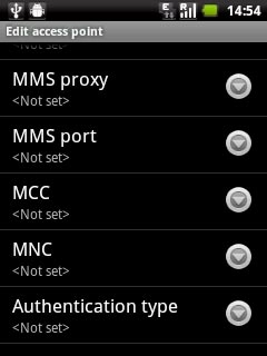 Press Authentication type.