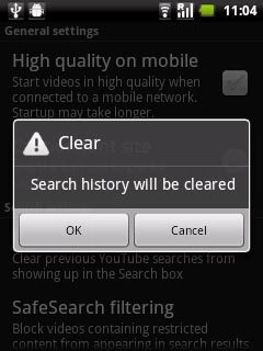 Press OK to confirm.