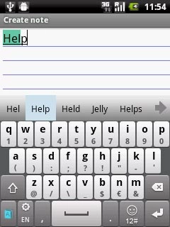 Press arrow right to see more words.