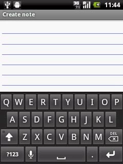 Press once on each letter to write the required word.A number of words based on the letters you've keyed in are displayed.