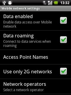 When the box next to the menu item is ticked (V), the function is turned on.