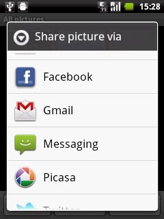 Press one of the following options:Facebook, go to 3a.