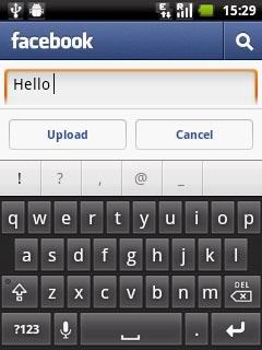 Key in text for the picture.Press Upload.