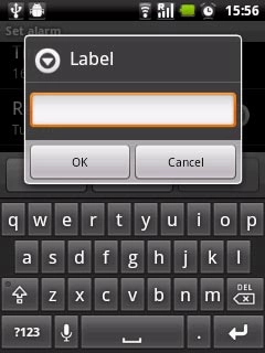 Key in the required name and press OK.Follow the instructions on the display to select more settings for the alarm.