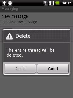 Press Delete to confirm.