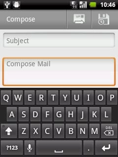 Press Compose Mail.Write the required text.