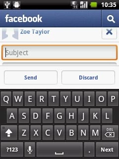 Press Subject and key in the required subject.
