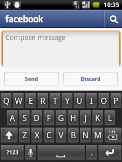 Press Compose message and write the required message.