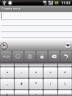Press the required symbol to insert it.