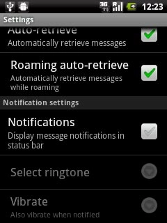 Press Notifications to turn on the function.