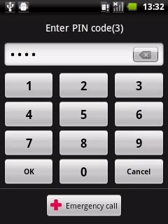 If you turn on flight mode:Key in your PIN and press OK.
