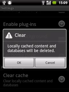 Press OK to confirm.