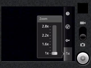 Press and drag the pointer up or down to select the required setting.