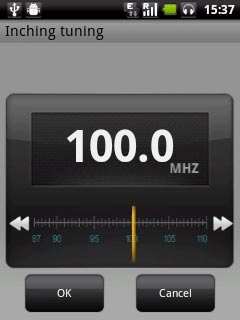 Press double arrow left or double arrow right to set the channel.