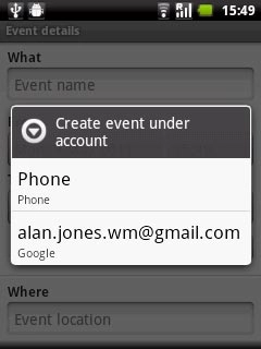 Press a calendar, if required.Key in a subject for the appointment.Follow the instructions on the display to key in more information, such as time, location, duration and reminder.