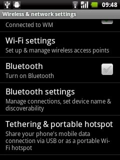 Press Tethering & portable hotspot.