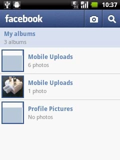 Press the camera icon.