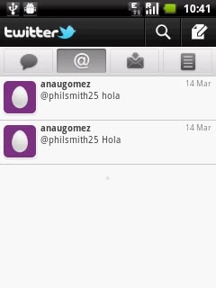 Press the reply icon (an @).Read mentions to your status updates.
