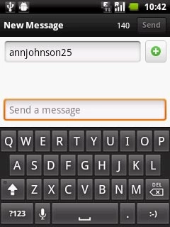 Press Send a message.