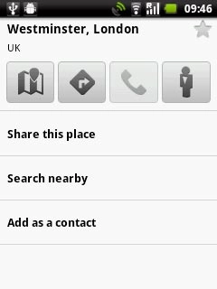 Press the directions icon.