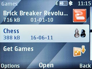 Highlight the application you've just downloaded and press the Navigation key.Follow the instructions on the display to use the application.