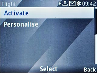 Scroll to Activate and press the Navigation key.
