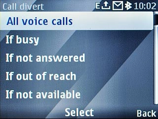 Highlight one of the following options:All voice calls