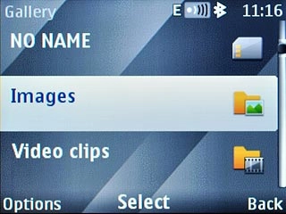 Highlight the required folder and press the Navigation key.