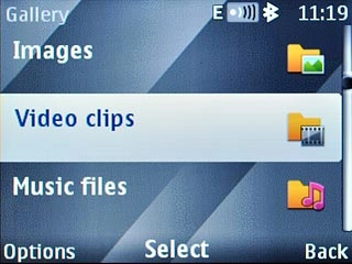 Highlight the required folder and press the Navigation key.